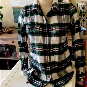 Flannel button up shirt XS